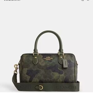 Coach Green Camouflage Women's Bag